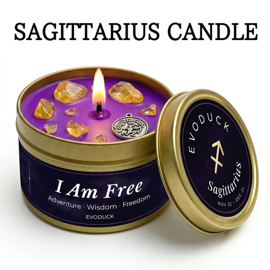 Fire Signs Zodiac Candle Set 3 Pack Aries Leo Sagittarius