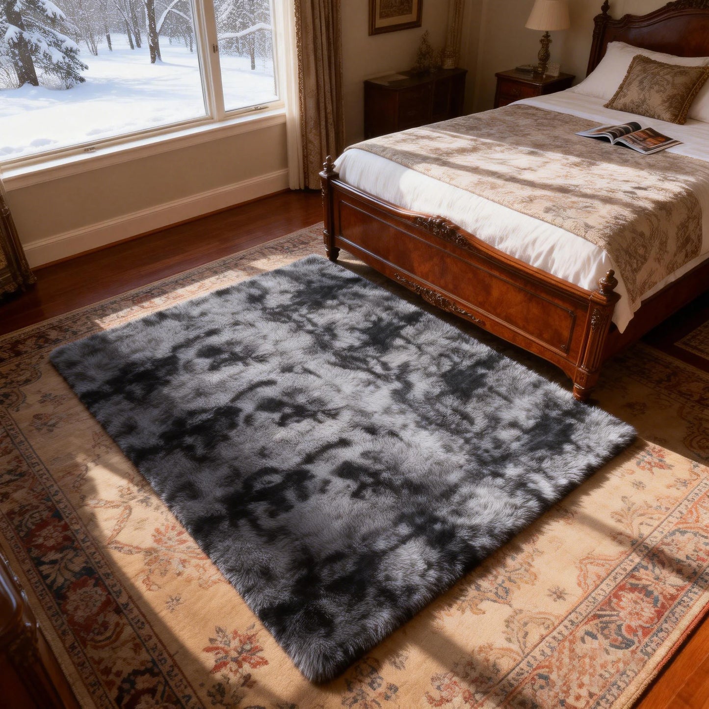 6x9 Ft Large Shag Rugs  Ultra Soft Fluffy Furry Area Rugs