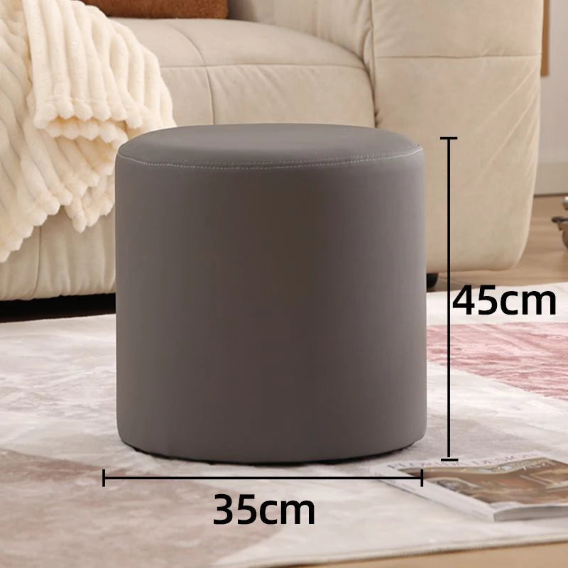 Wooden Ottomans Living Room  Vanity Stool Modern Low Step Stools