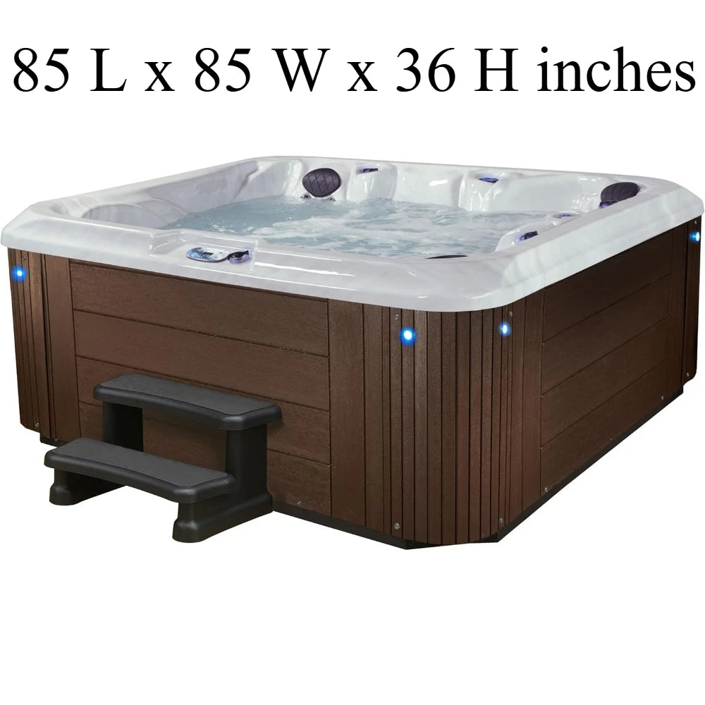 Outdoor Hot Tub, 5-6 Person 81-Jet Acrylic Spas