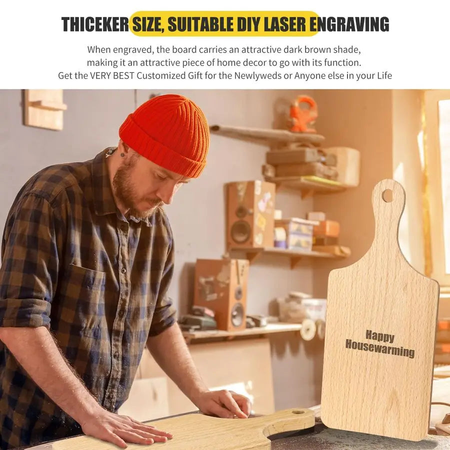 6 Pcs Thicken Cutting Board - Chopping Serving Charcuterie