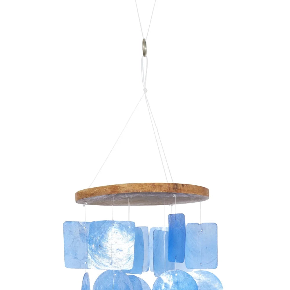 Enchanting 26 Inch Capiz Shell Waterfall Wind Chime
