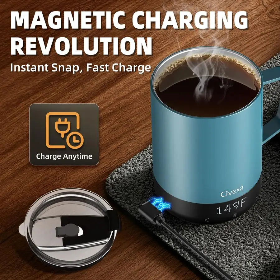 Charging Rechargeable Self Heating Coffee Mug,  14Oz