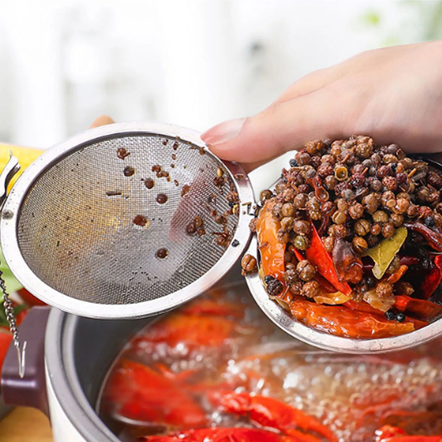 Stainless Steel Tea Strainer Infuser Mesh Ball Reusable