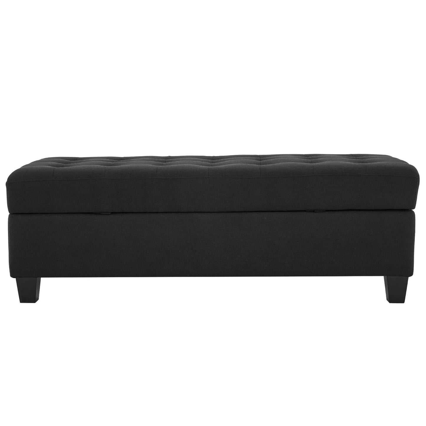 Storage Ottoman Bench, 51-inch Large Tufted Foot Rest