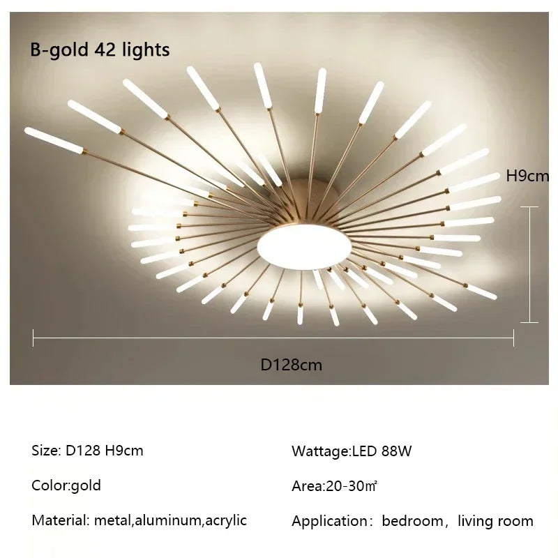 Modern Firework Led Chandeliers Lighting