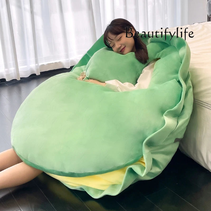 Green Lazy Bean Bag Sofa Puff Lounge
