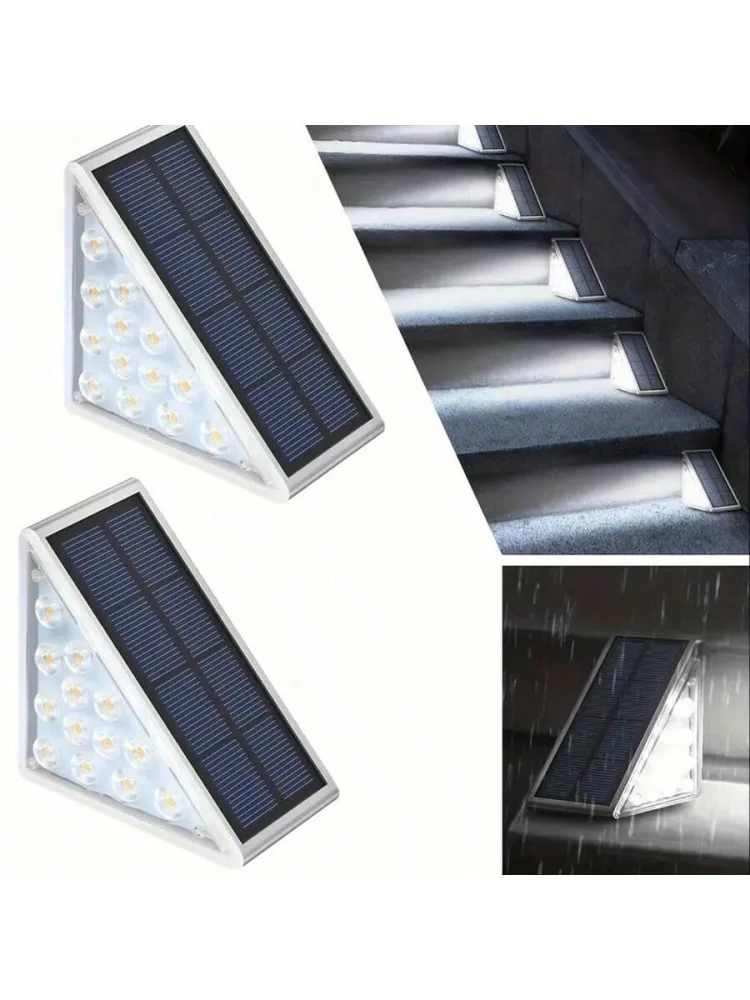 2PC Solar Outdoor Staircase Lights