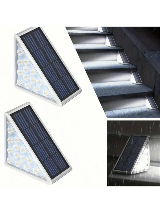 2PC Solar Outdoor Staircase Lights