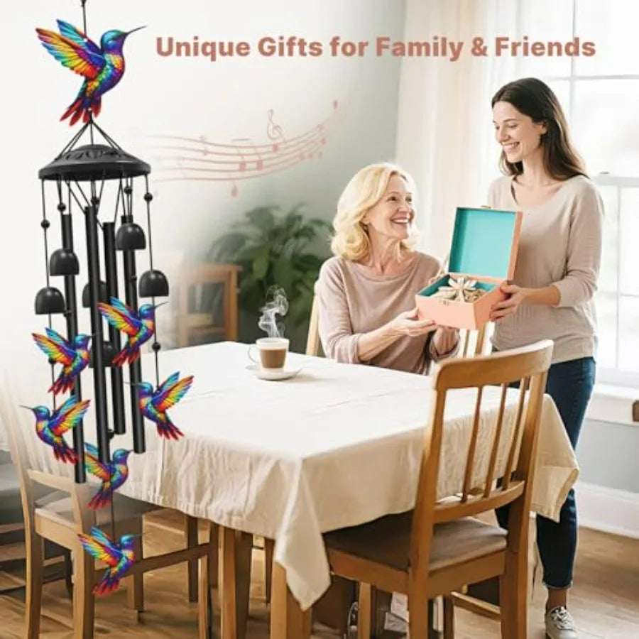 Wind Chimes for Outside, Black Metal Windchimes