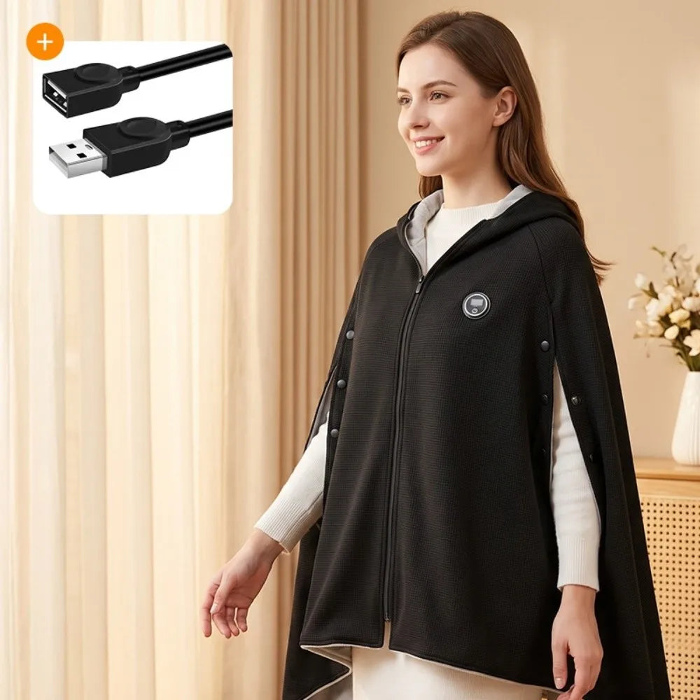 3 Heated Level USB Heating Shawl Washable USB Powered Car-mounted