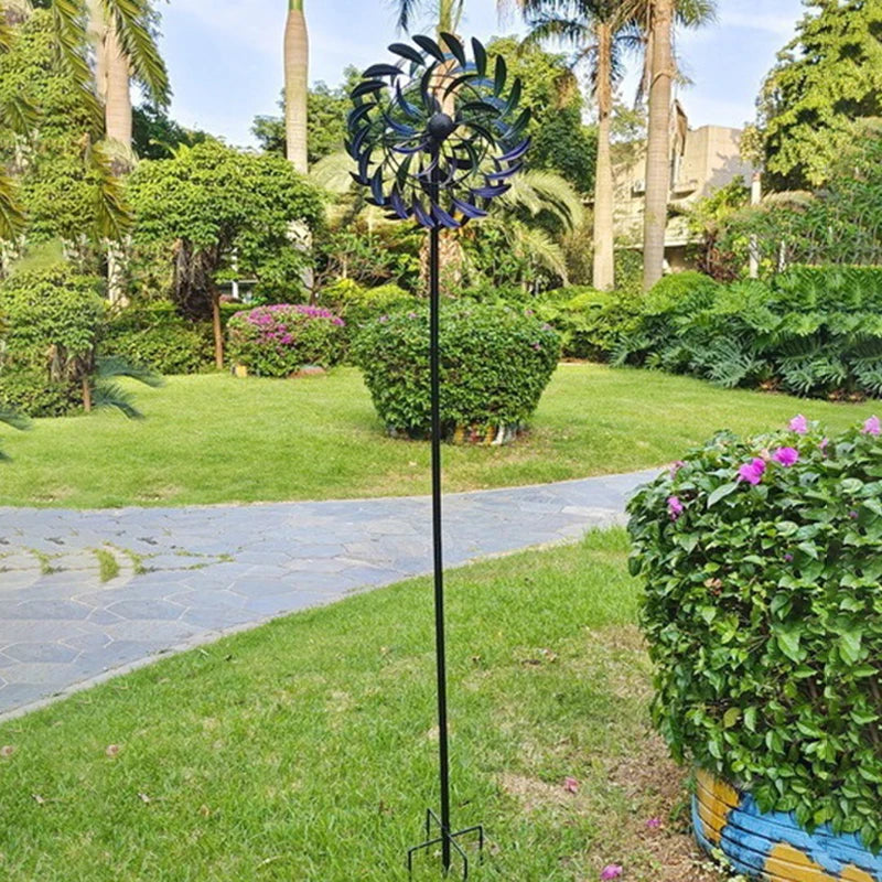 Garden Wind Spinners  Windmill  Large Metal Ornament