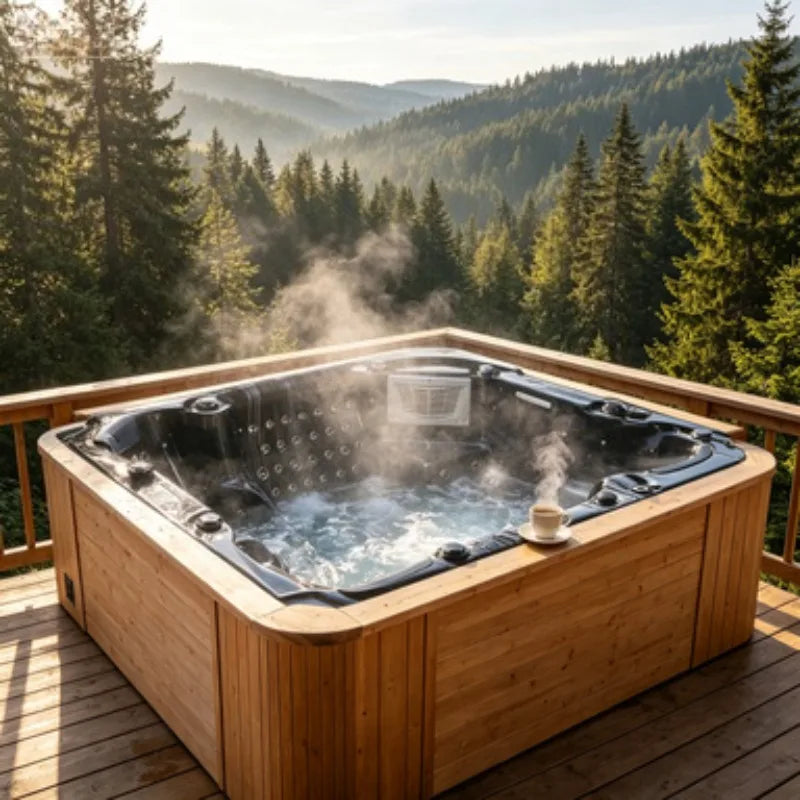 Hot Tub Whirlpool Hydrotherap 4 Person27 Jets LED Light