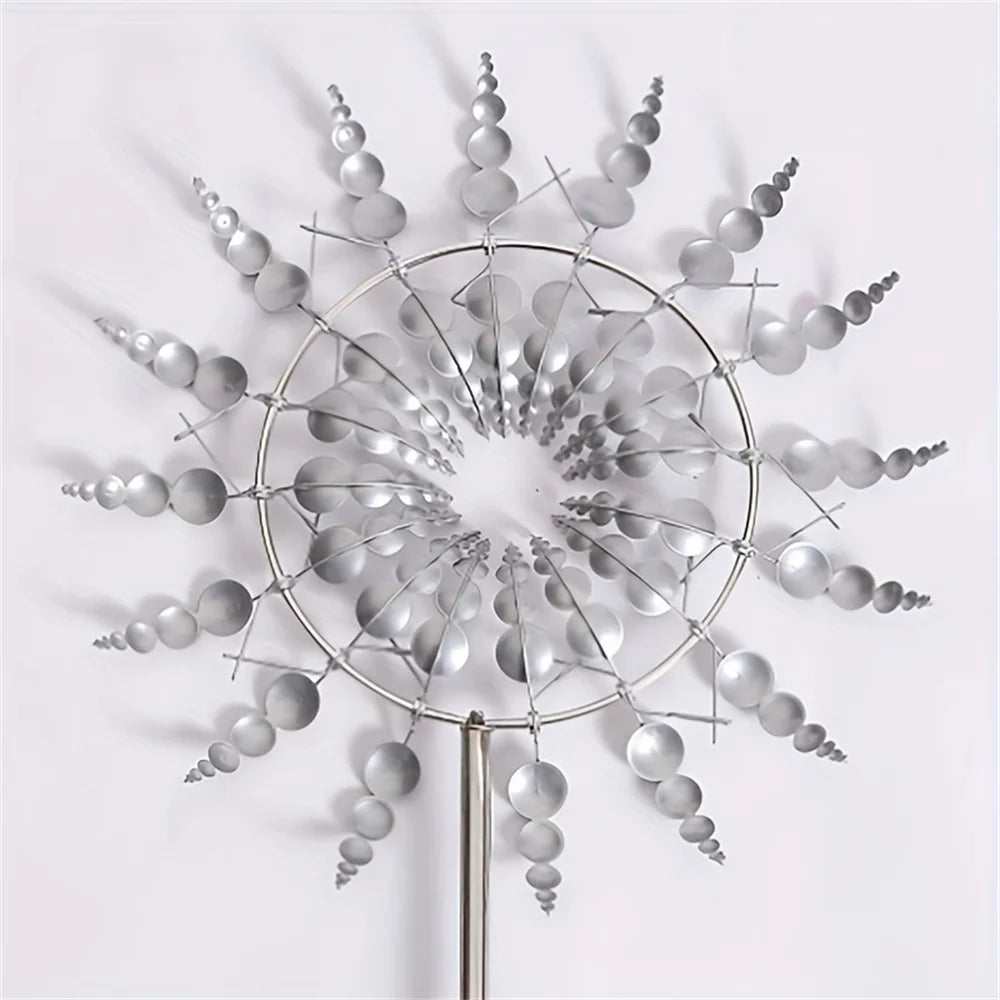 1pc-3D Metal Outdoor Windmill Spinners Wind Catchers