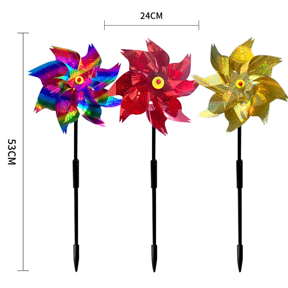 Reflective Pinwheels Wind Spinners