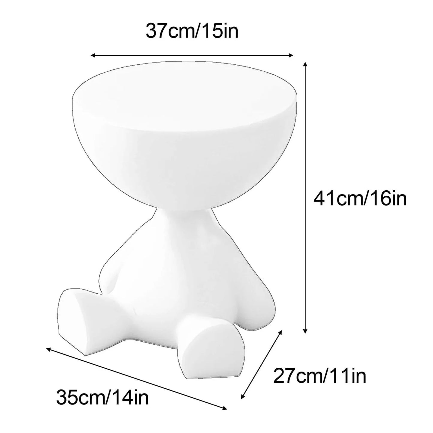 Small flat head coffee table cream style,