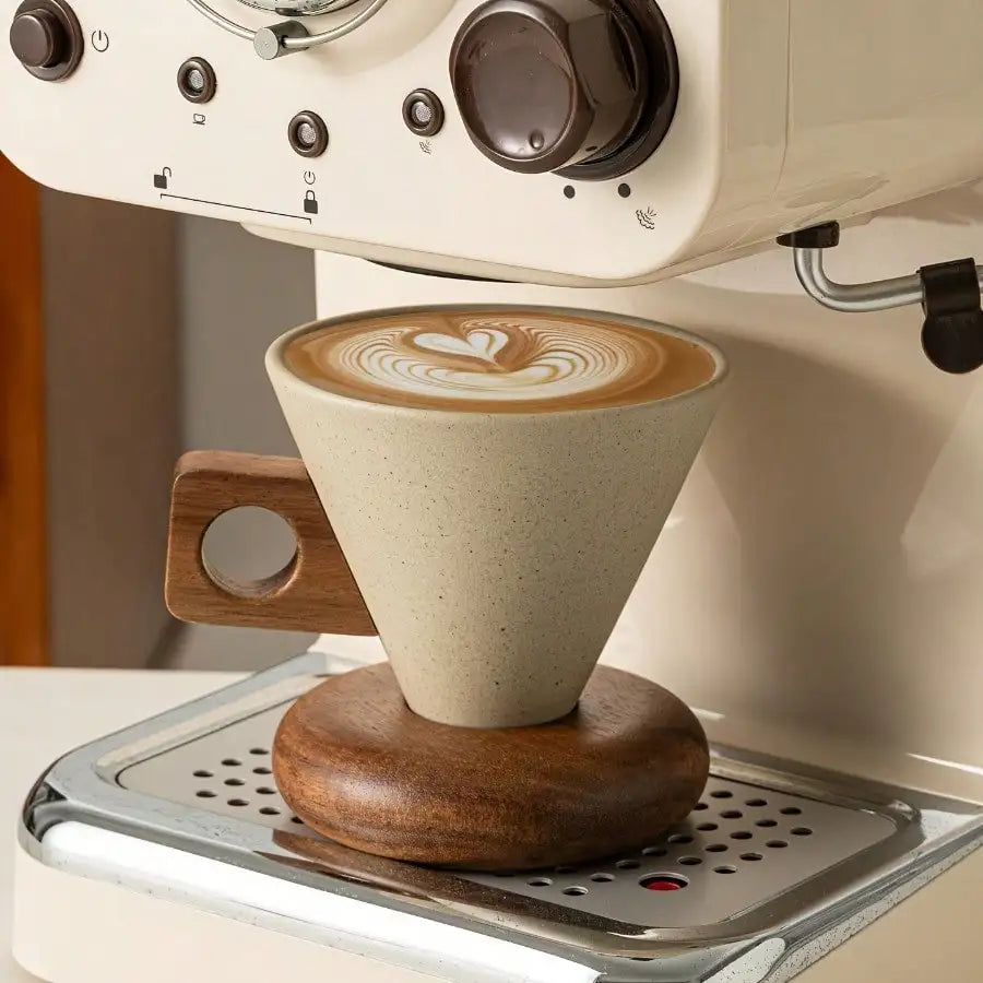 Retro Ceramic Coffee Cup, High-End Cup And Saucer Set