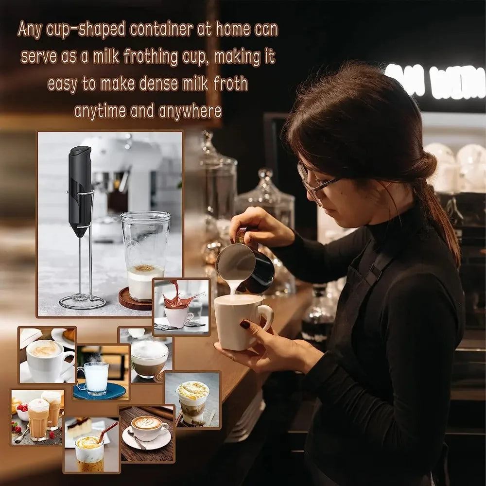 Electric Milk Frother Coffee Maker Handheld Foam Mixer