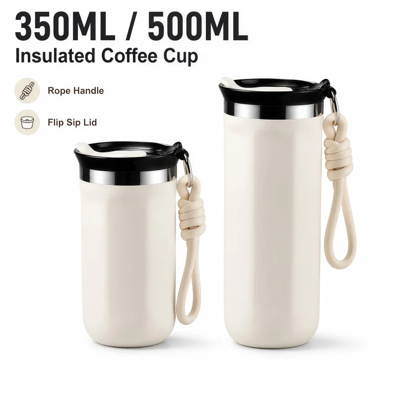 350ML 500ML Insulated Coffee Tumbler Stainless Steel Travel Mug