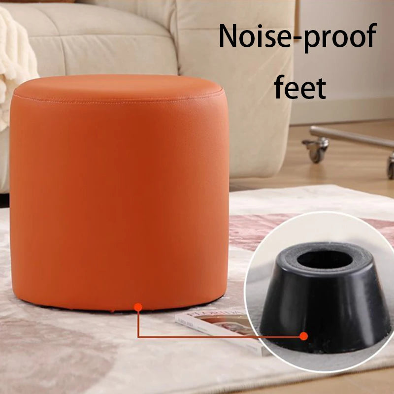 Wooden Ottomans Living Room  Vanity Stool Modern Low Step Stools