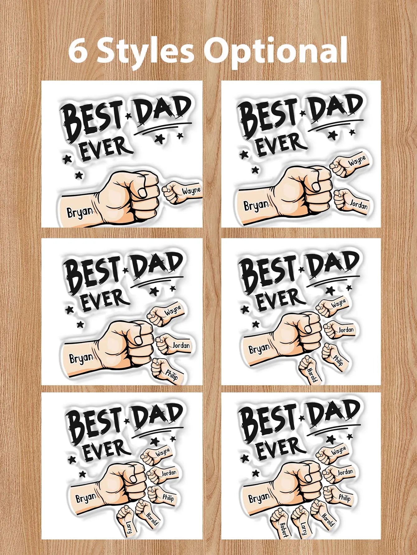 Personalized Dad Mug  3D Text Effect