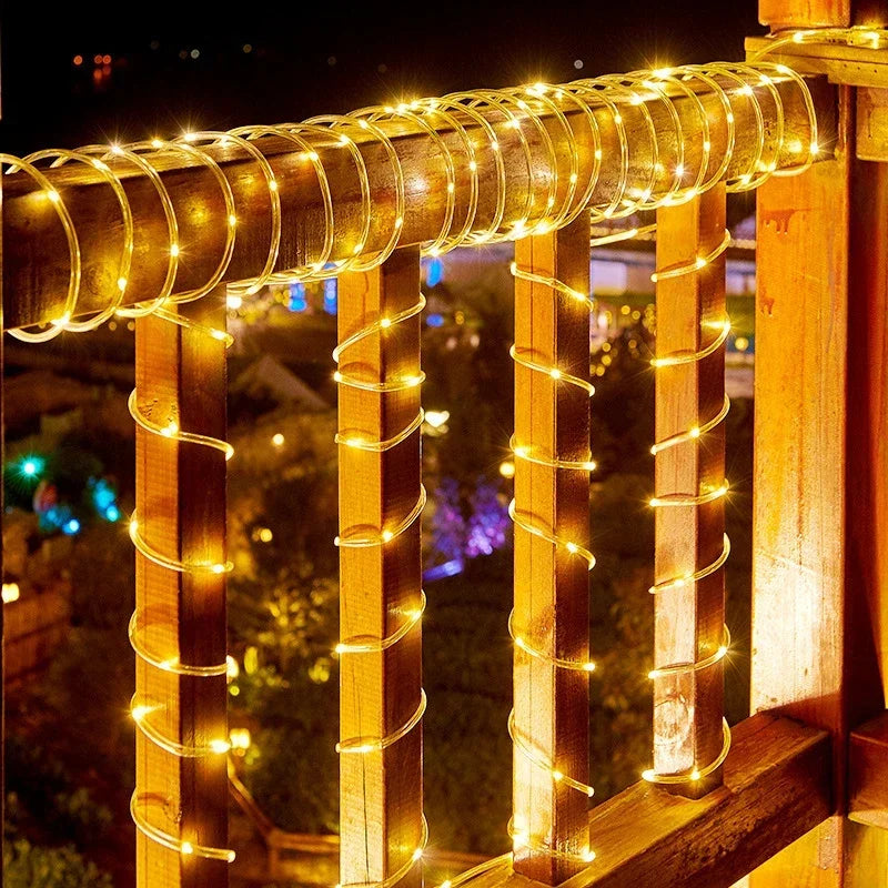 Solar Rope Lights Solar LED Light  Deck Outdoor Solar String