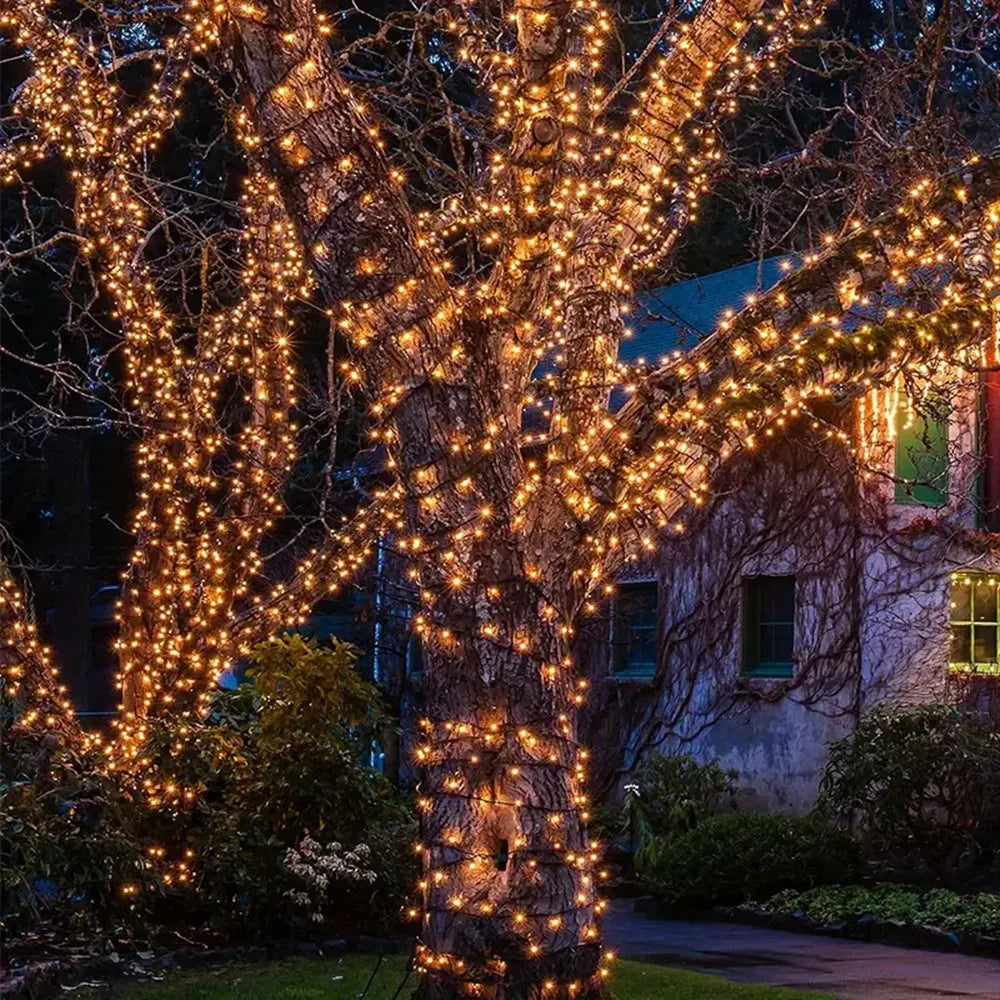Solar String Lights Outdoor 20/50/100/200 LED Waterproof Lights