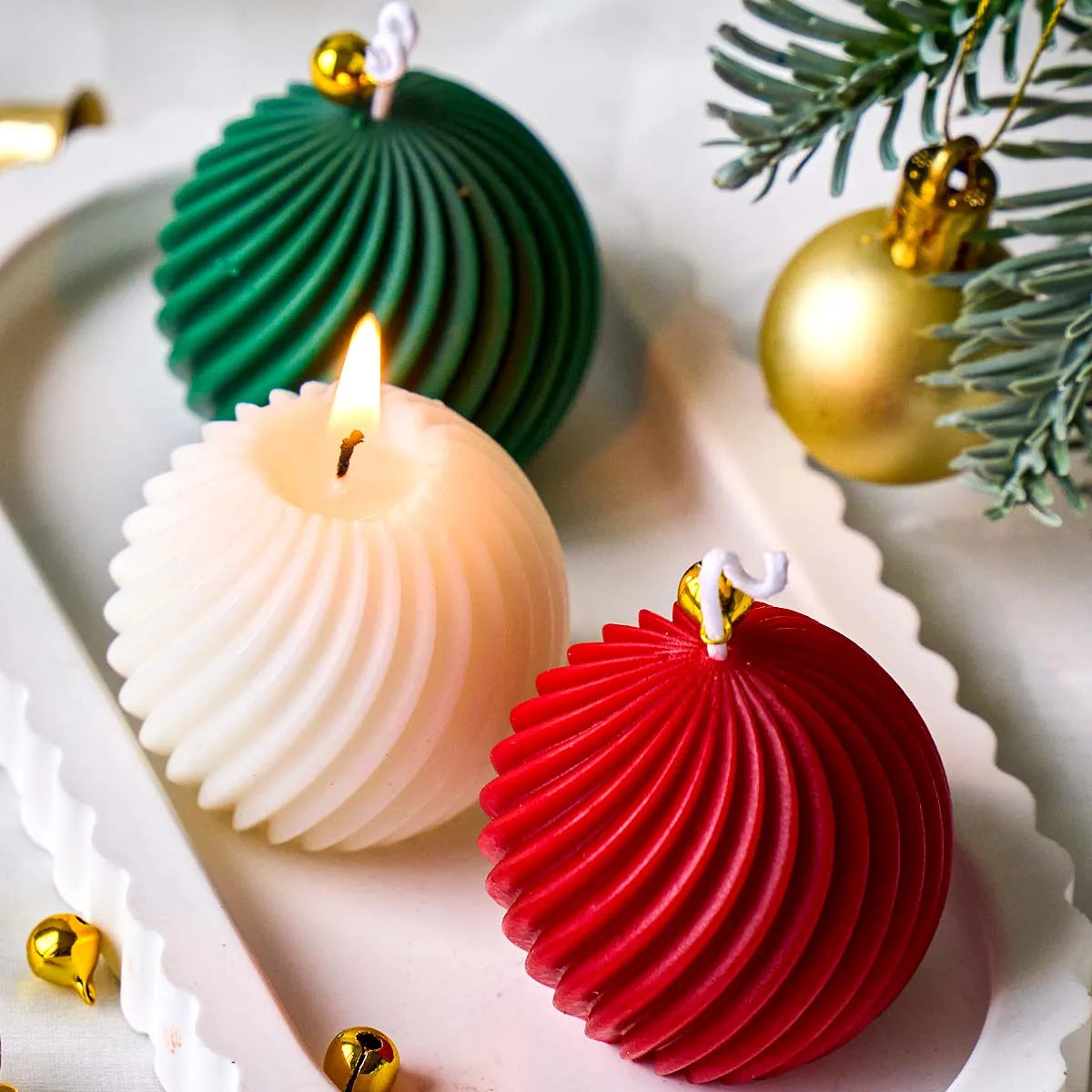 3D Rotate Ball Silicone Candle Mold