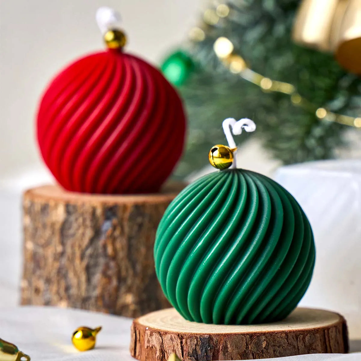 3D Rotate Ball Silicone Candle Mold
