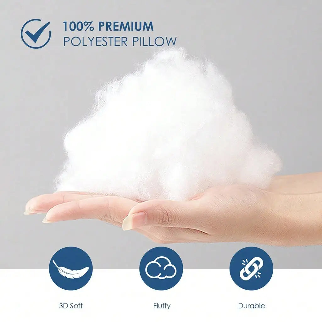 18-Inch 20-Inch 22-Inch Multi-Pack White Pillow Inserts, 2pcs 4pcs 100% Microfiber Filled