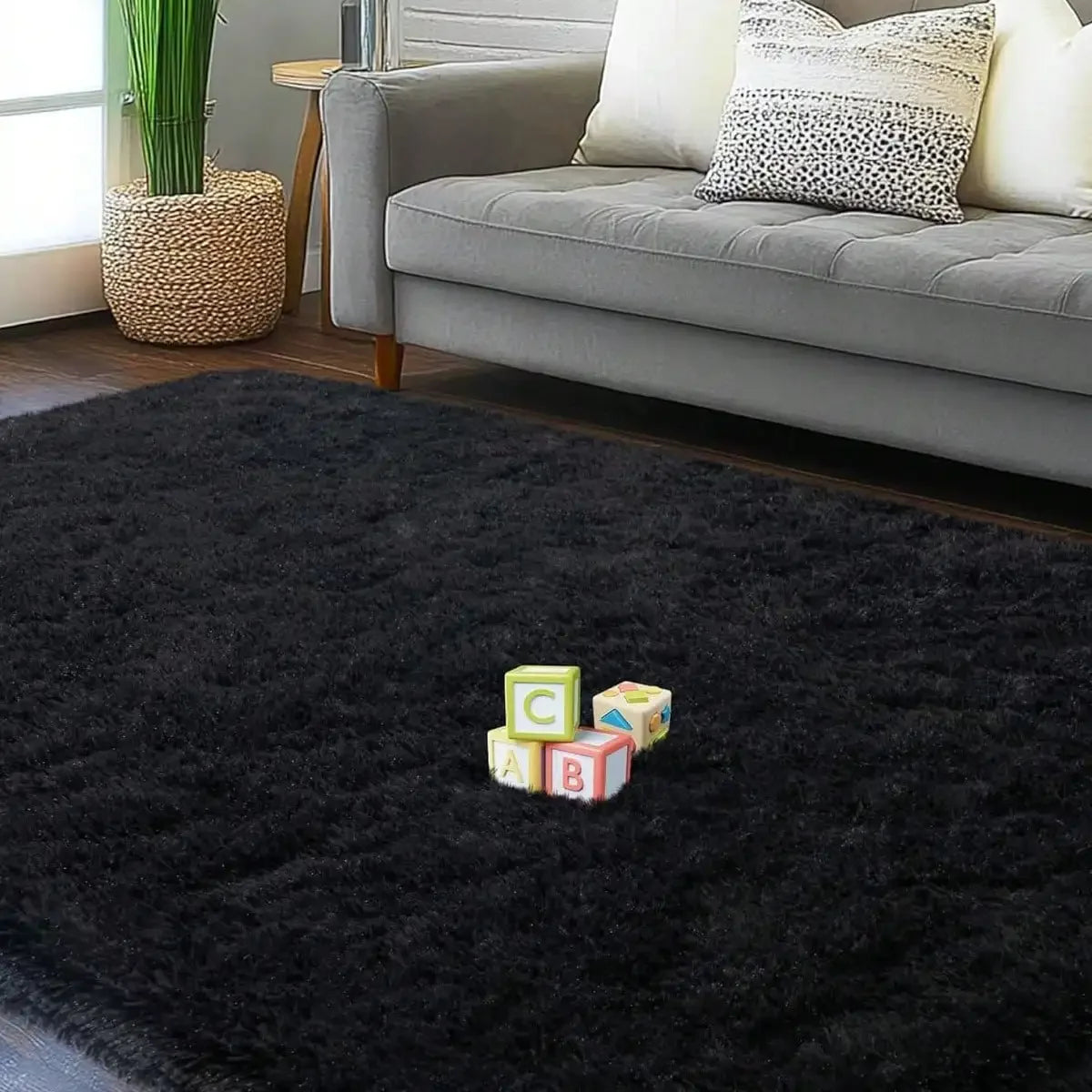 Plush And Thick Long-Pile Carpet, Super Soft And Comfortable Rug, Non-Slip