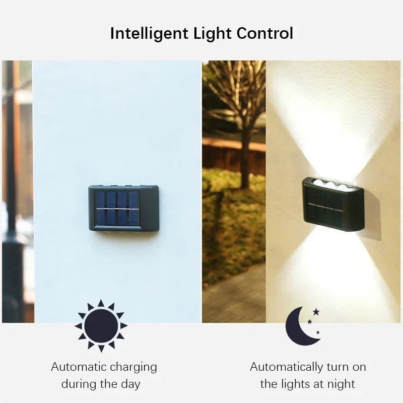 Solar LED Light, Outdoor Waterproof Wall Lamp