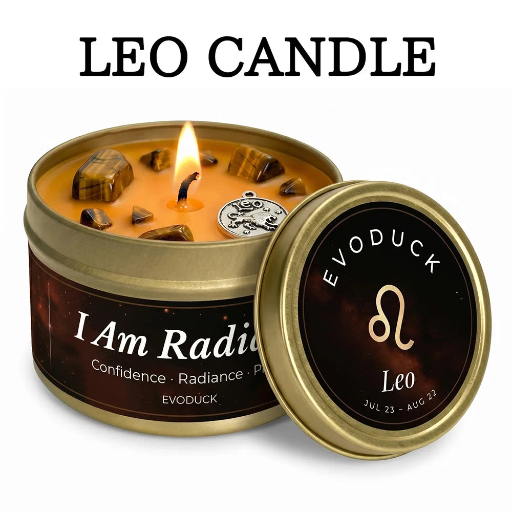 Fire Signs Zodiac Candle Set 3 Pack Aries Leo Sagittarius Scented