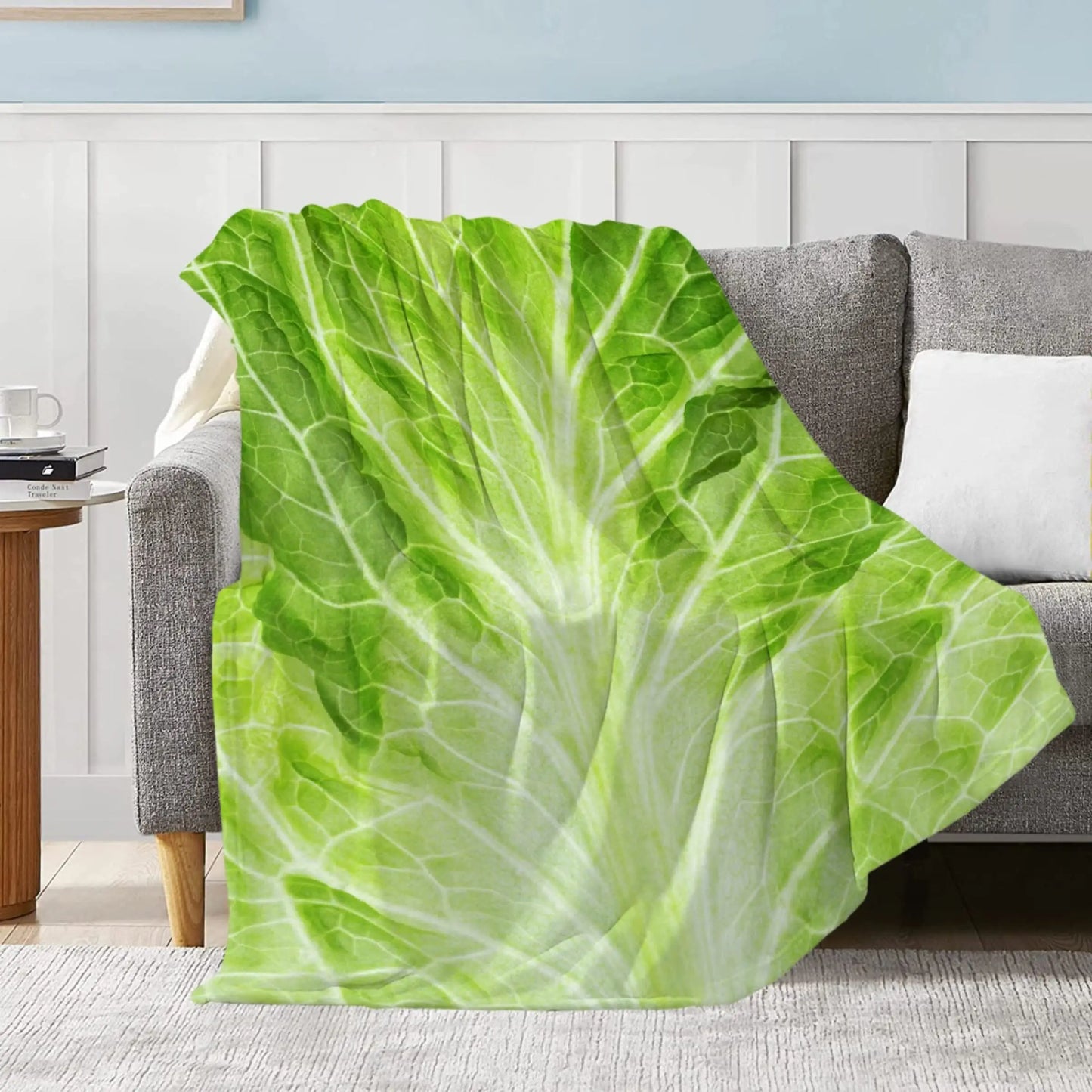 Throw Blanket Lettuce Blanket Super Soft Fuzzy Plush Blanket