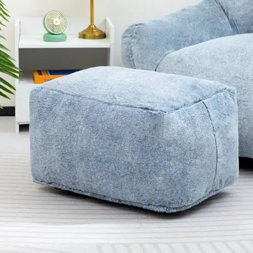 15inch H Bean Bag Ottoman Pouf  6.6LB Memory Foam Filled