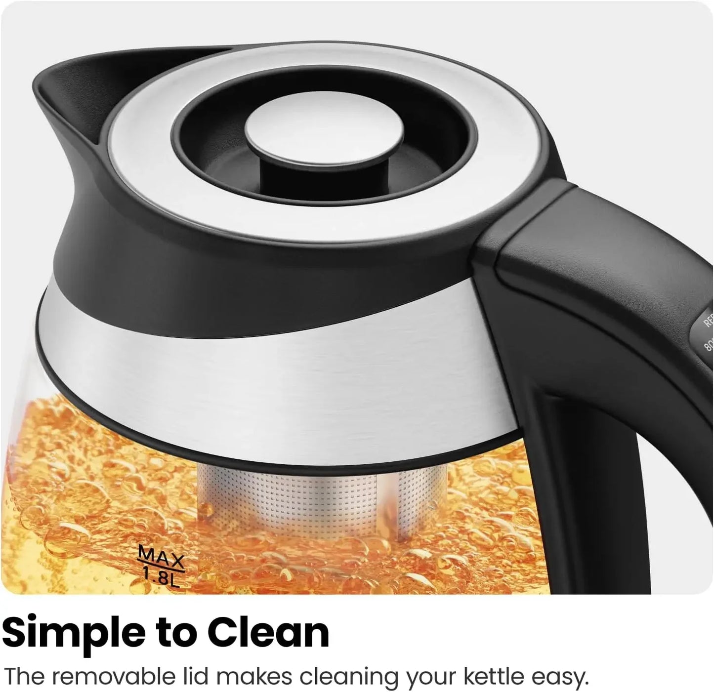 Electric Kettle 5 Presets LED Indicator Lights