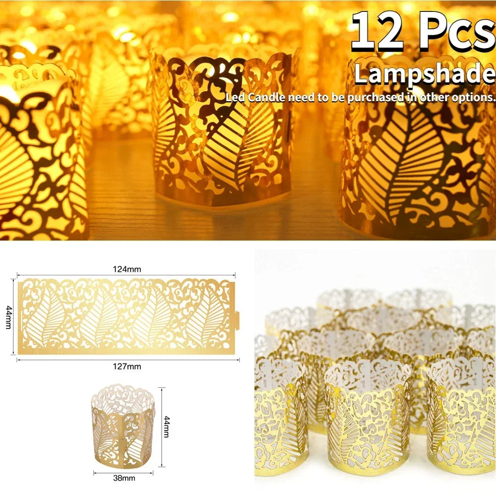 6/24Pcs Flameless LED Candles Tea Light - Battery Powered