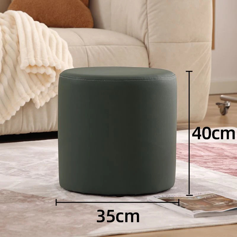 Wooden Ottomans Living Room  Vanity Stool Modern Low Step Stools