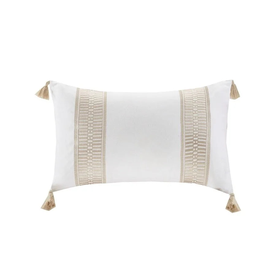 Embroidered Cn Oblong Drative Pillow