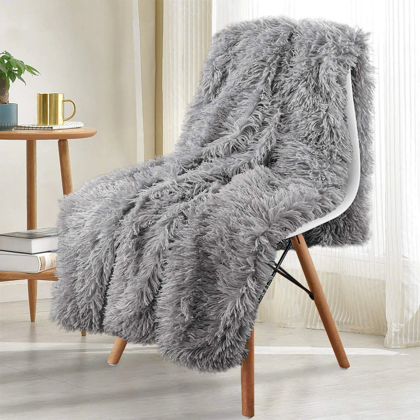 Thickened Fluffy Blanket Warm winter Double side