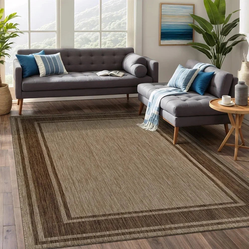 Outdoor Rug 8x10 Patio Deck Porch  Waterproof