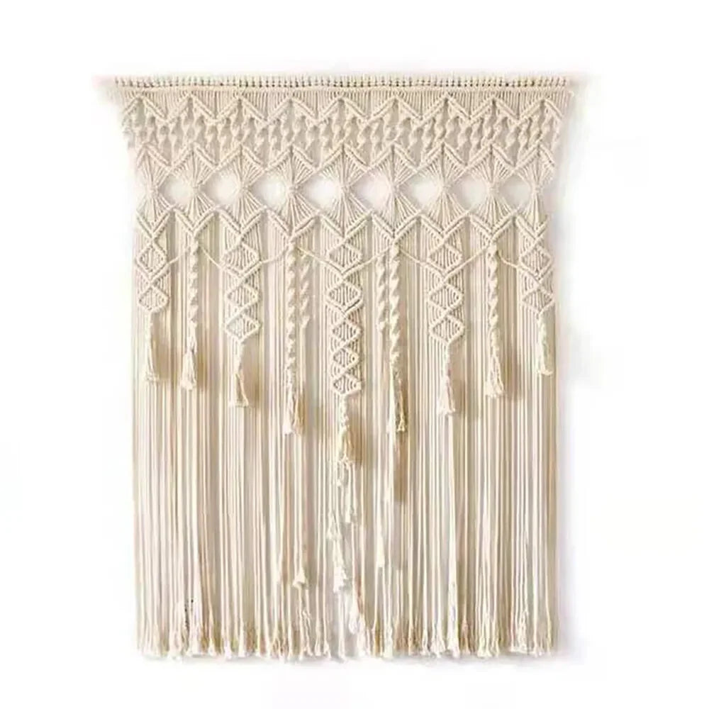 Macrame Woven Wall Hanging Tapestry Backdrop Curtain