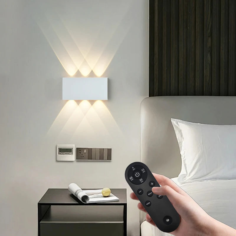 LED modern minimalist design charging wall lamp touch 3-color