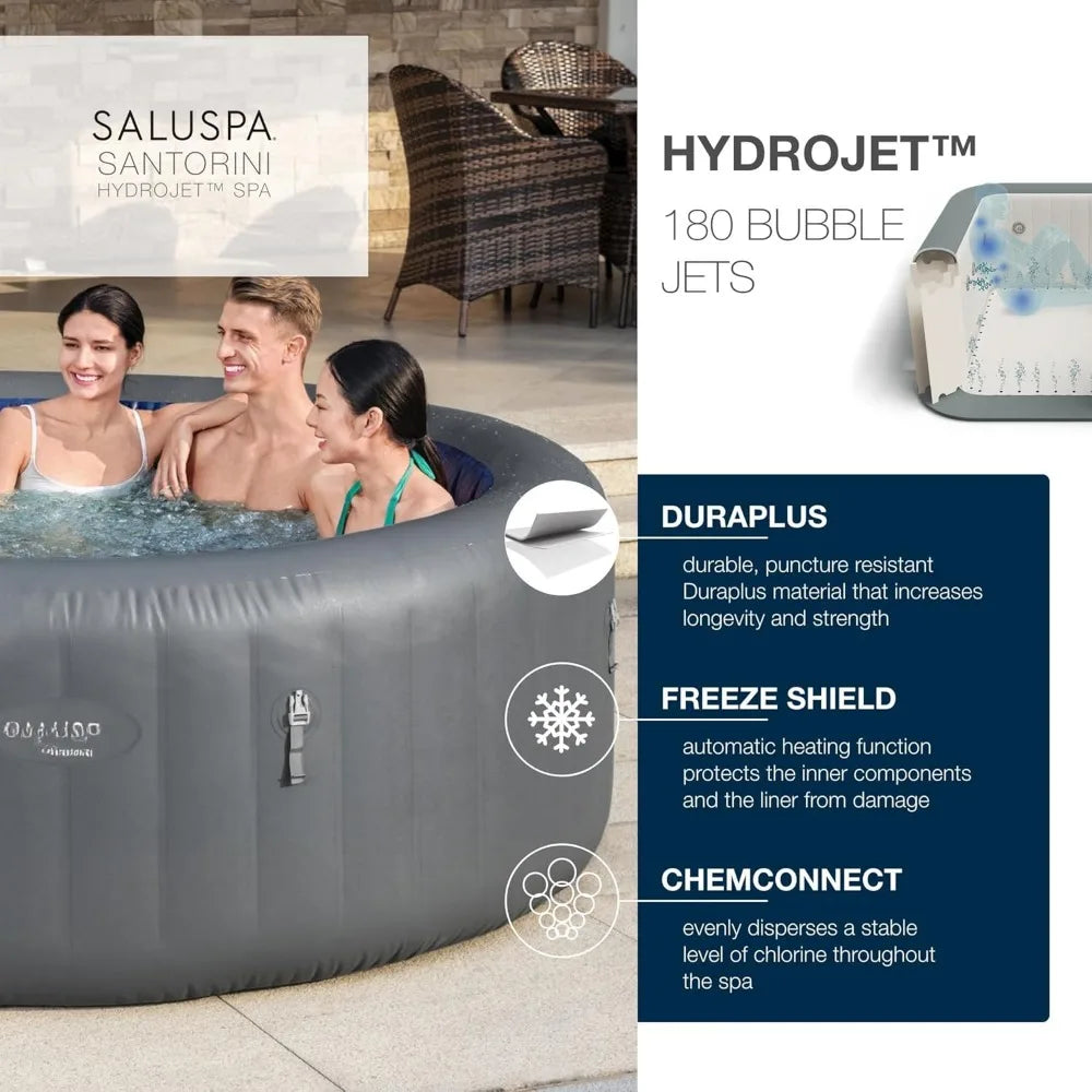 Hot Tubs, 5 To 7 Inflatable Hots Tub Round Portable