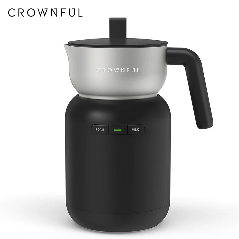CROWNFUL Electric Milk Frother Frothing Foamer 5-in-1