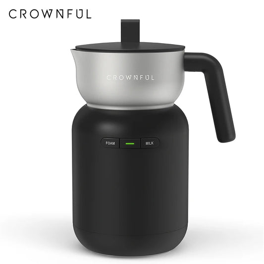 CROWNFUL Electric Milk Frother Frothing Foamer 5-in-1