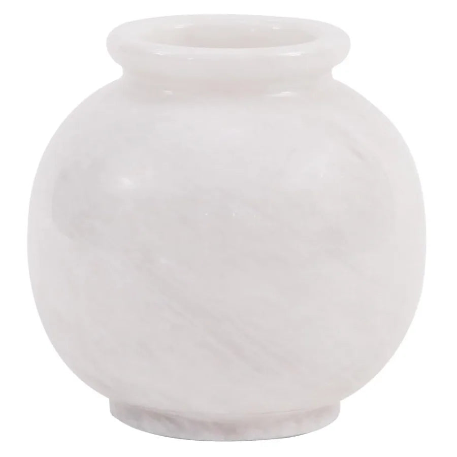 Marble Flower Vase 5 Inch Handmade Onyx Small Decorative Vase