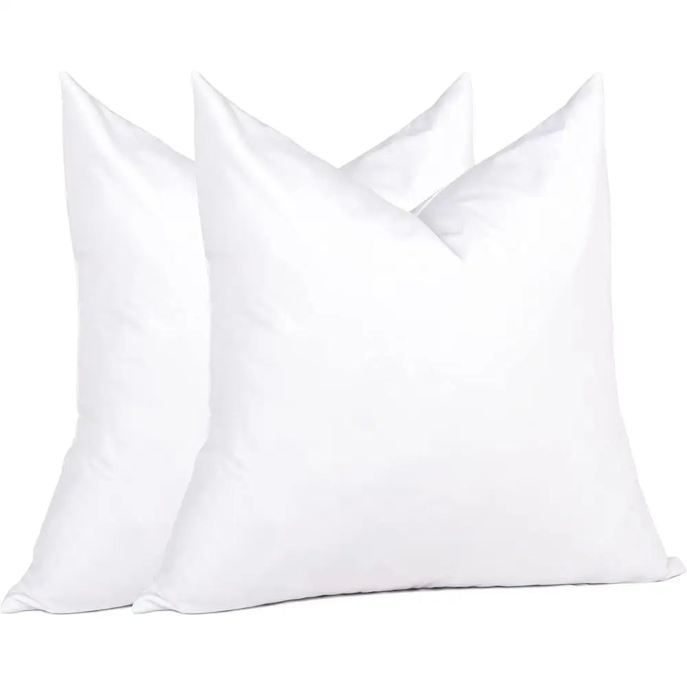 Down Feather Pillow Inserts 26x26 Pack of 2 Soft Supportive
