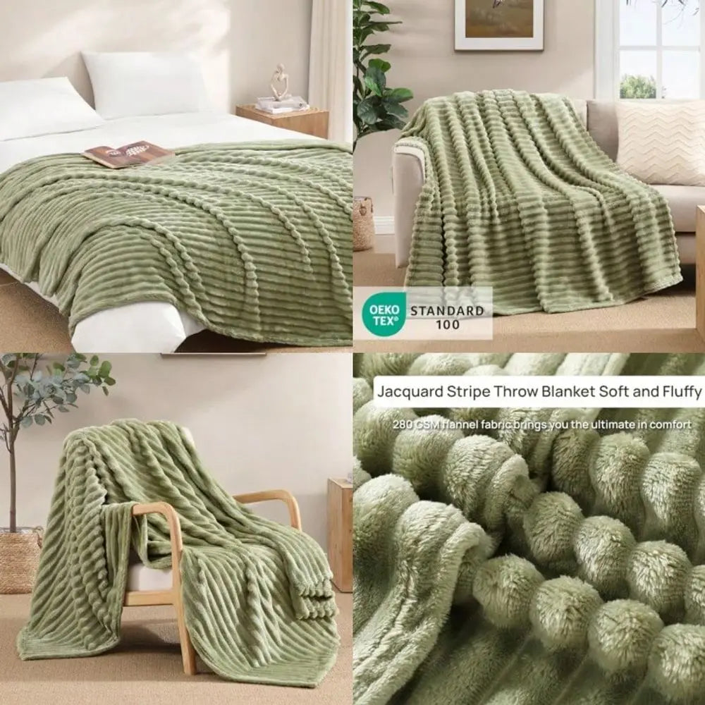 Throw Blanket For Couch Bed Sofa 280GSM Super Soft Lightweight