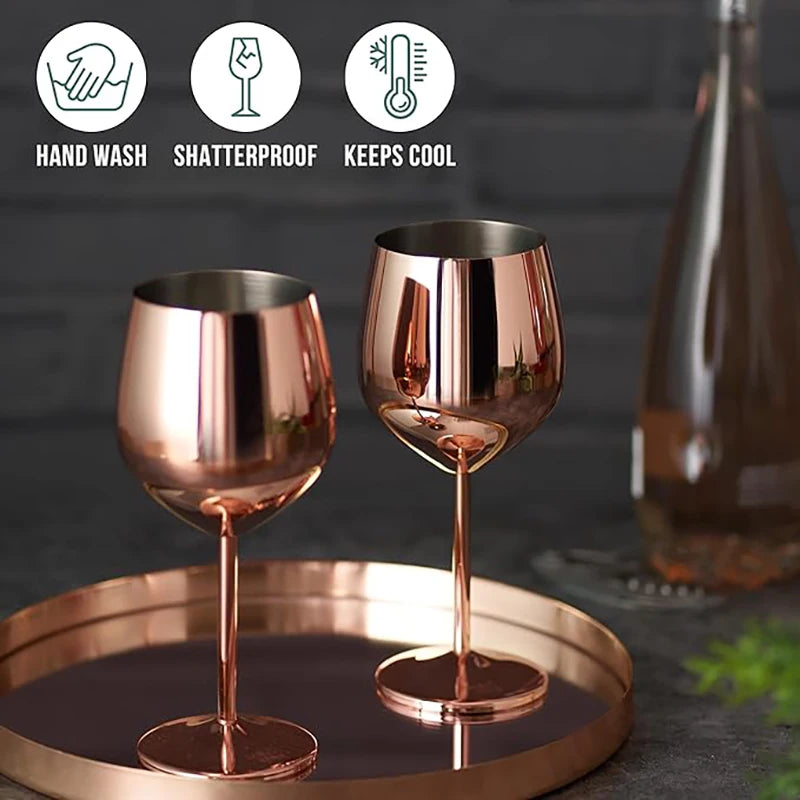 4PCS New Stainless Steel Cocktail Metal Wine